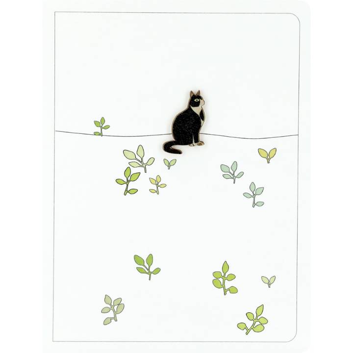 Cat & Green Shoots (pack of 6)